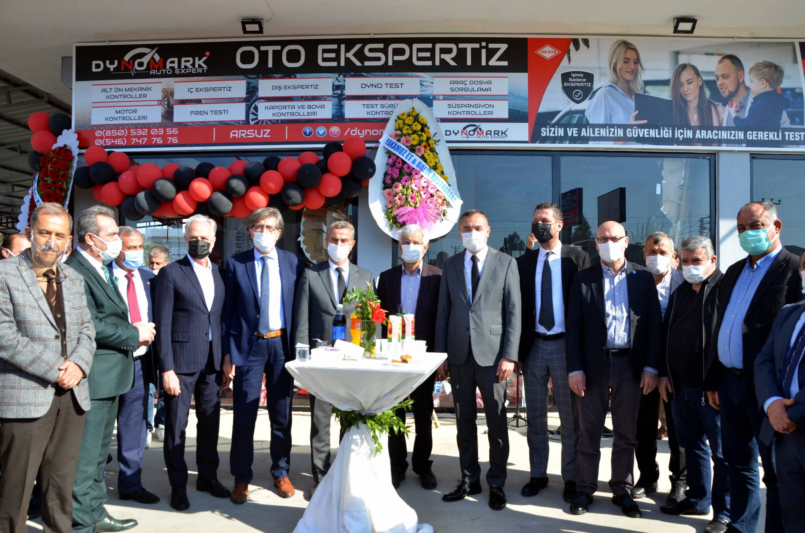 İTSO Yönetim Kurulu Üyeleri Dynomark Auto Ekspertiz’in Açılışına katıldı