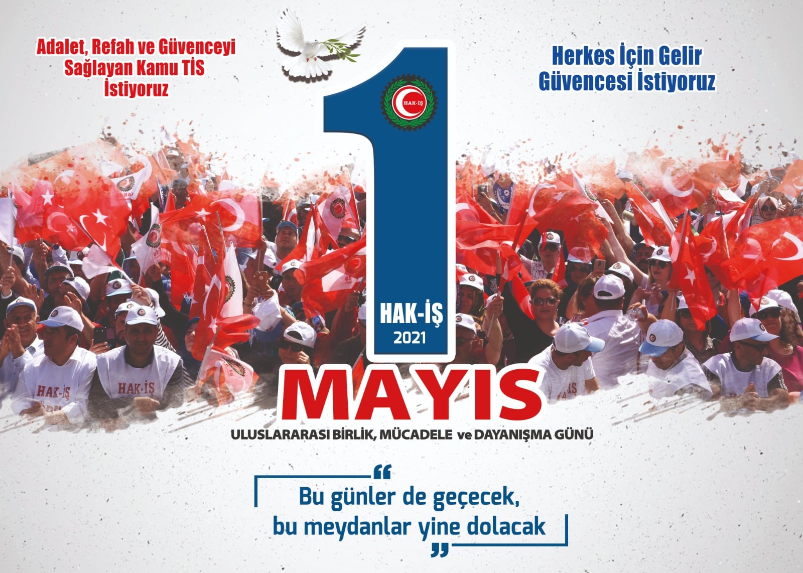 HAK-İŞ 1 MAYIS BİLDİRİSİNİ YAYINLADI