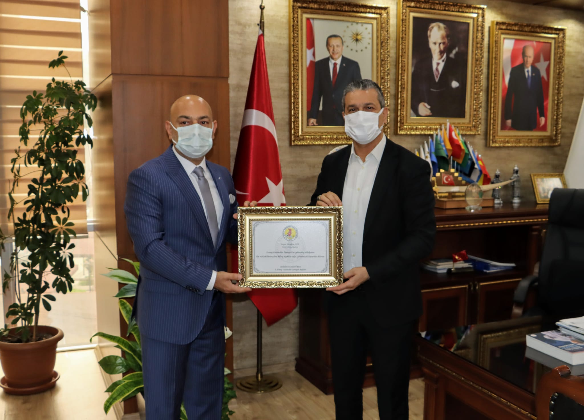 HGC’DEN BAŞKAN TOSYALI VE GÜL’E NEZAKET ZİYARETİ