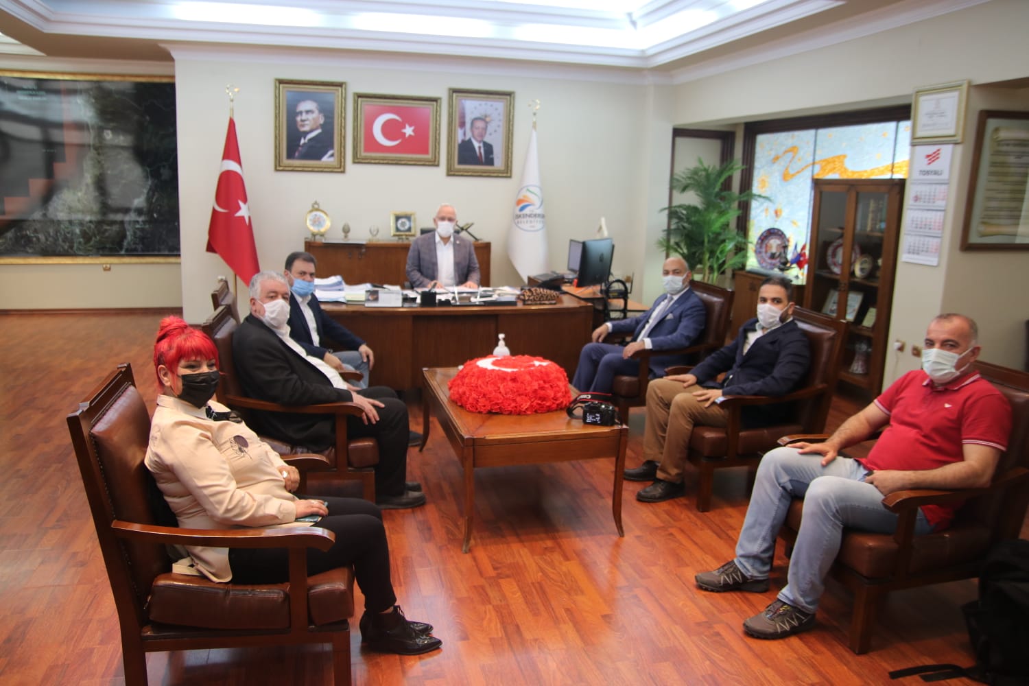 HGC’DEN BAŞKAN TOSYALI VE GÜL’E NEZAKET ZİYARETİ