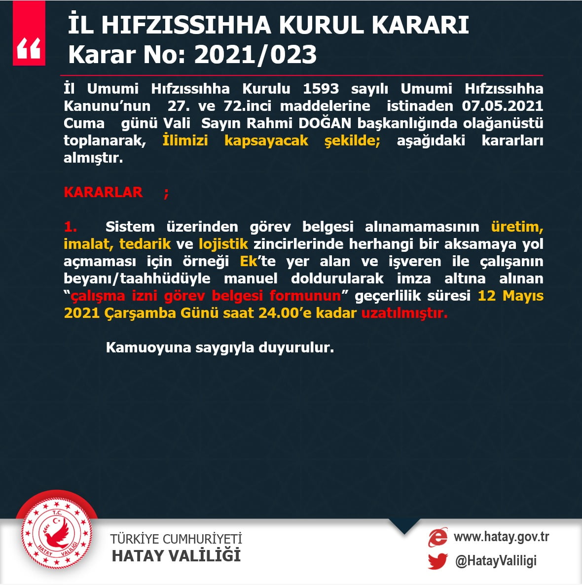 İçişleri Bakanlığı’ndan çalışma izin belgesi açıklaması