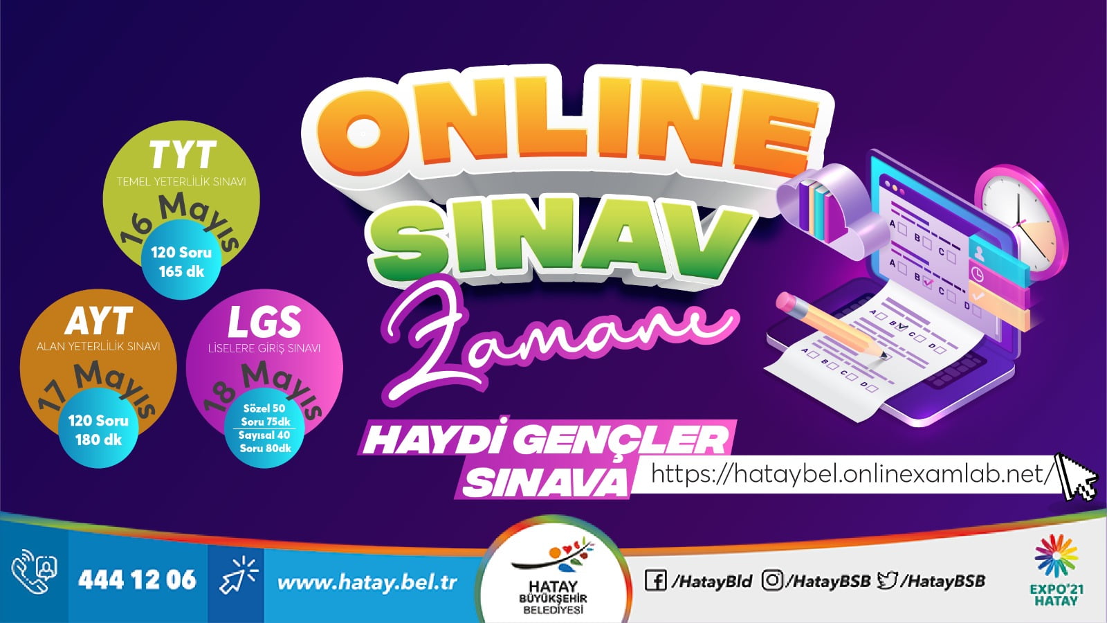 HBB’DEN ÖĞRENCİLERE ONLINE SINAV DESTEĞİ
