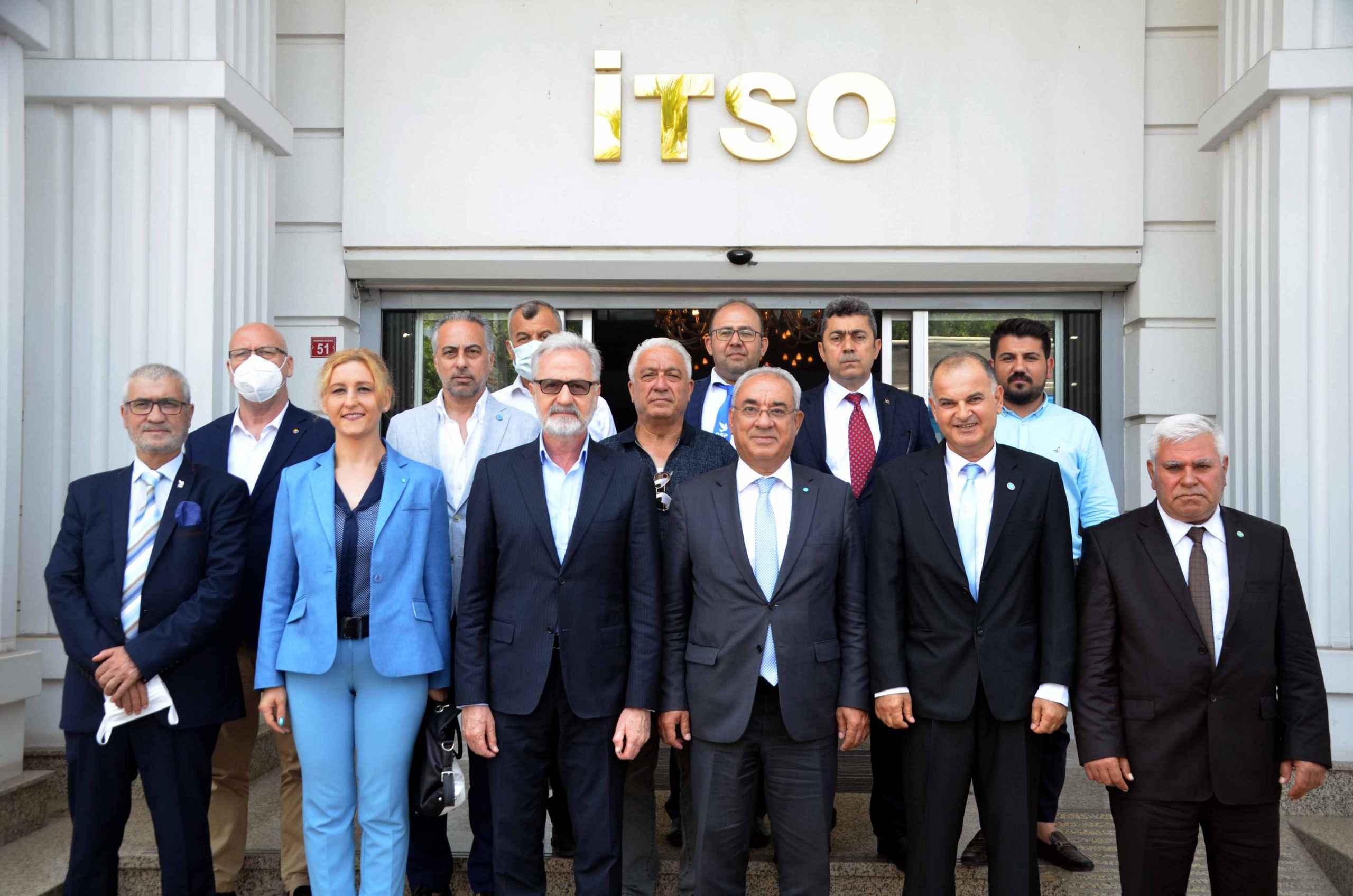 DSP Genel Başkanı &Ouml;nder Aksakal, İTSO&rsquo;yu Ziyaret Etti