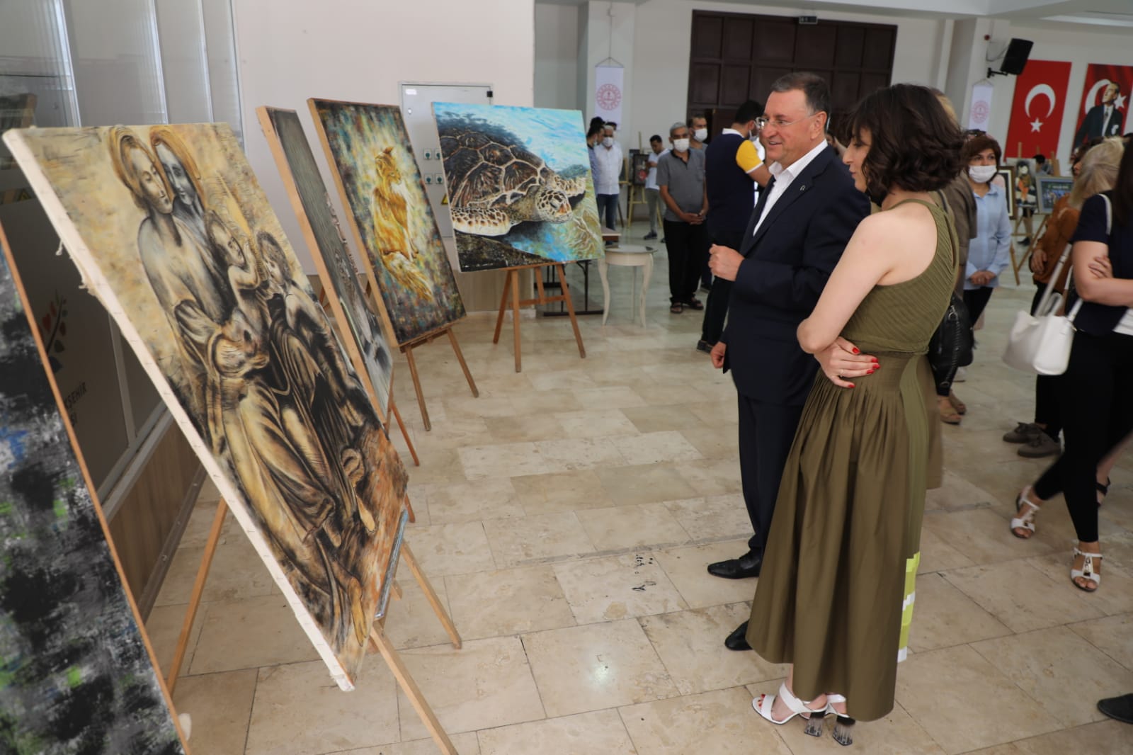 HATMEK KURSİYERLERİNDEN EL EMEĞİ GÖZ NURU SERGİ