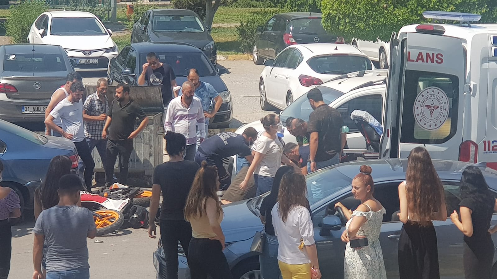 İskenderun Sahil Bulvarında Trafik Kazası