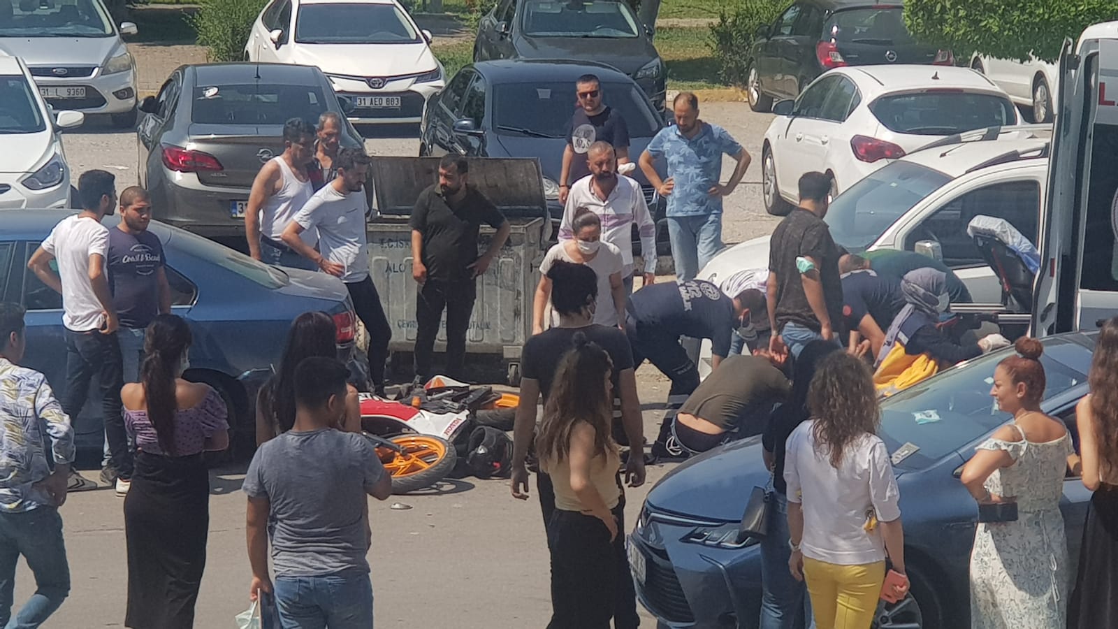 İskenderun Sahil Bulvarında Trafik Kazası