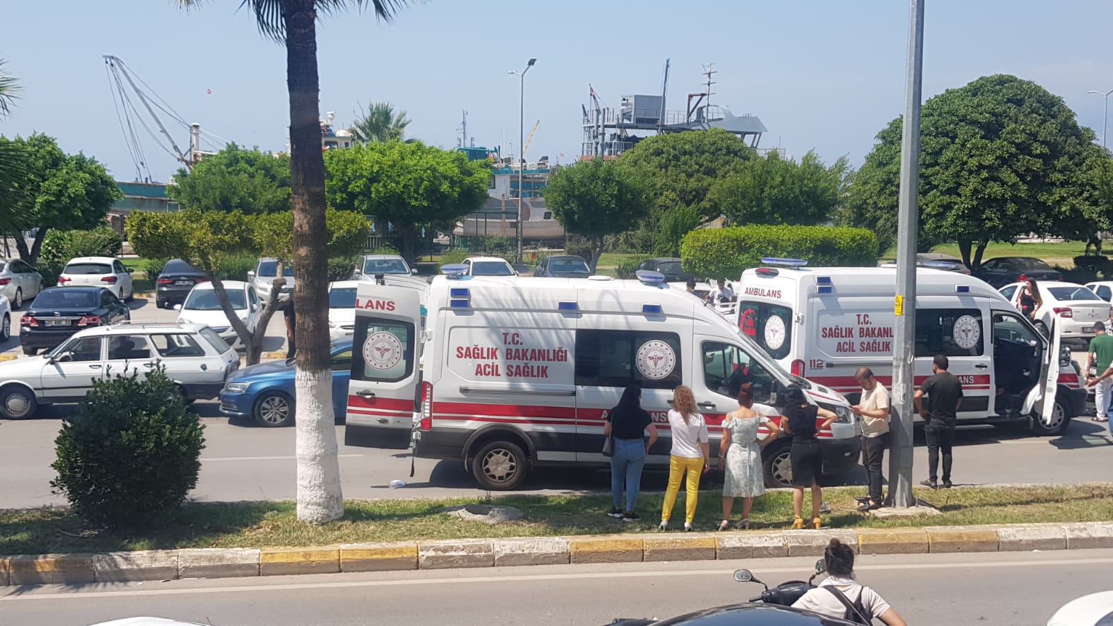 İskenderun Sahil Bulvarında Trafik Kazası