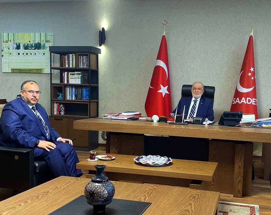Çalışkan, SP Genel Başkanı Temel Karamollaoğlu ile Görüştü