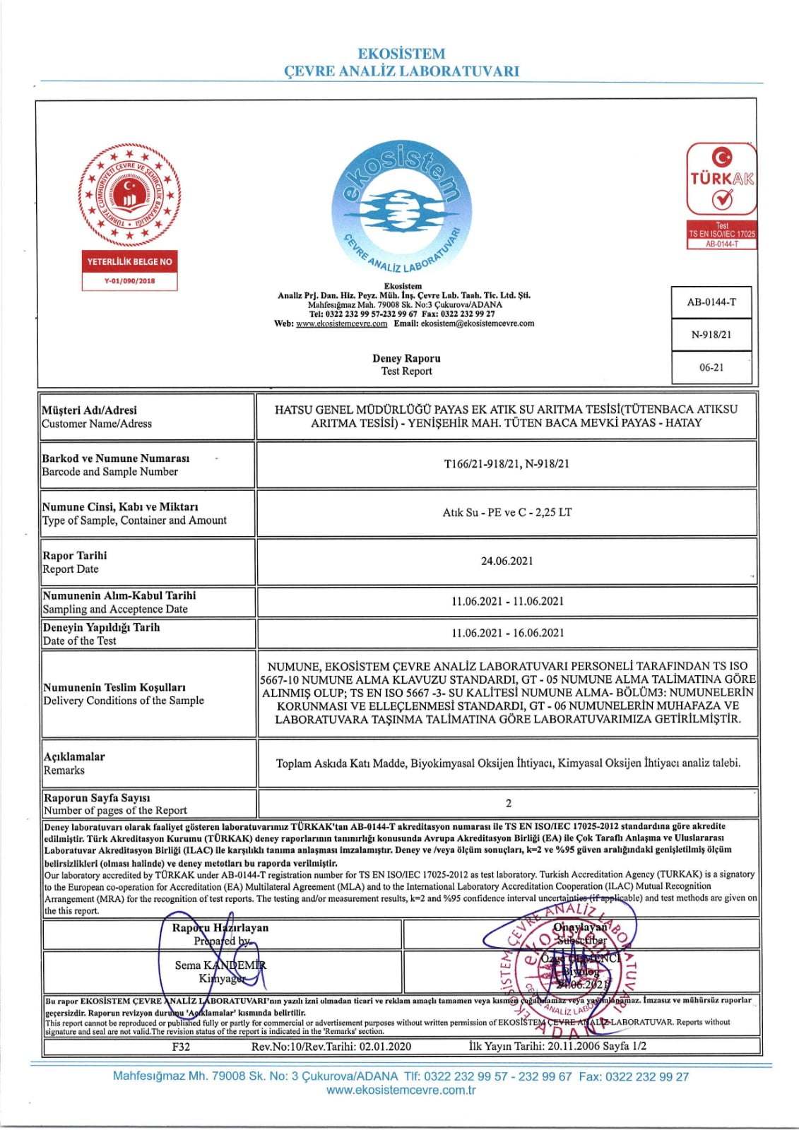 Hatsu’dan Hurma Eşik Deresi İle İlgili Açıklama