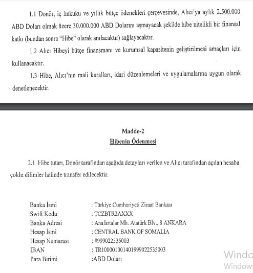 T&uuml;rkiye&rsquo;den Somali&rsquo;ye 30 milyon dolarlık hibe