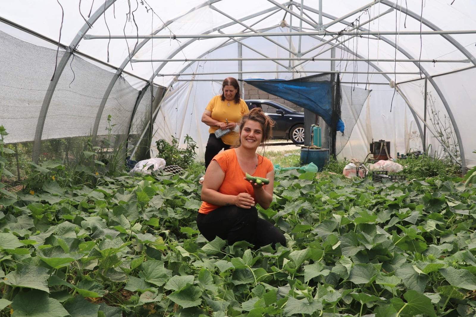 SERA TARIMINA KADIN ELİ DEĞDİ