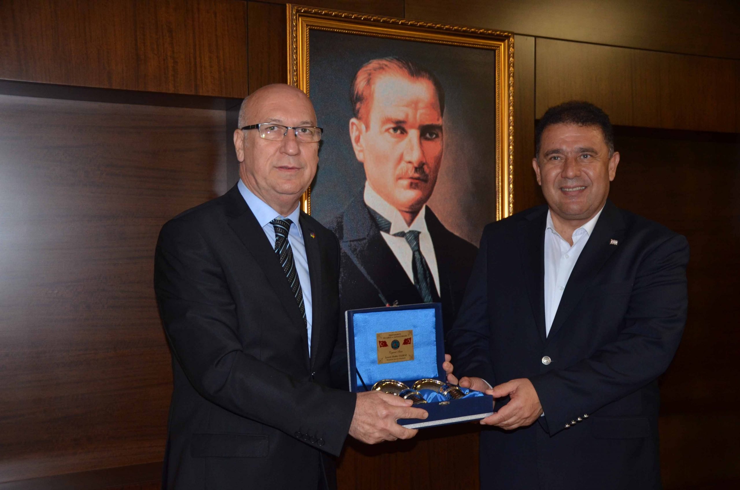 Kuzey Kıbrıs Türk Cumhuriyeti Başbakanı  Ersan Saner, İskenderun Ticaret ve Sanayi Odasını ziyaret etti