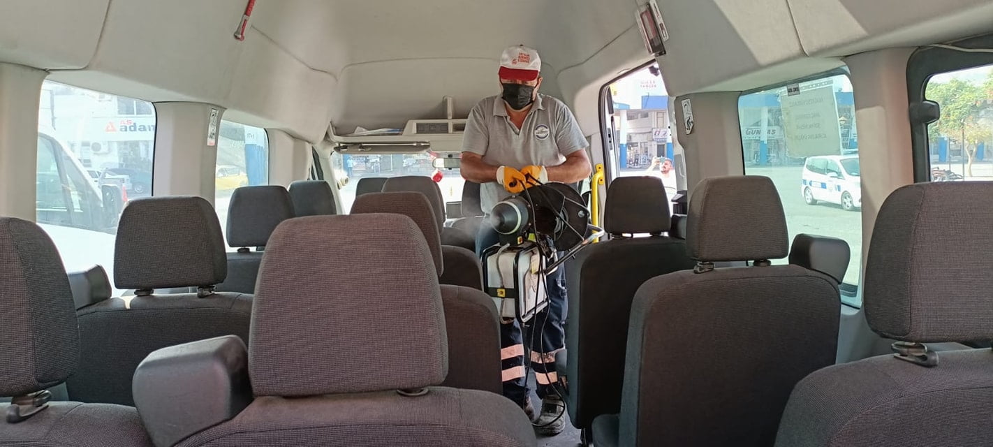 Erol AKIN &ldquo;Okul Servis Ara&ccedil;ları Dezenfekte Ediliyor&rdquo;