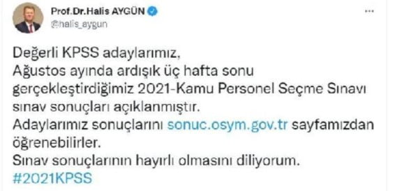 Son dakika! KPSS sonu&ccedil;ları a&ccedil;ıklandı