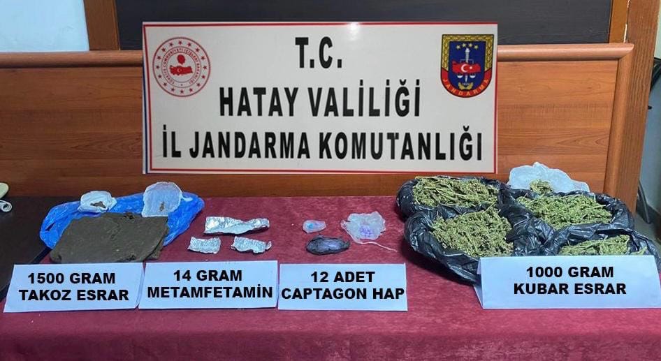 Hatay’da Uyuşturucu Madde Kaçakçılığı