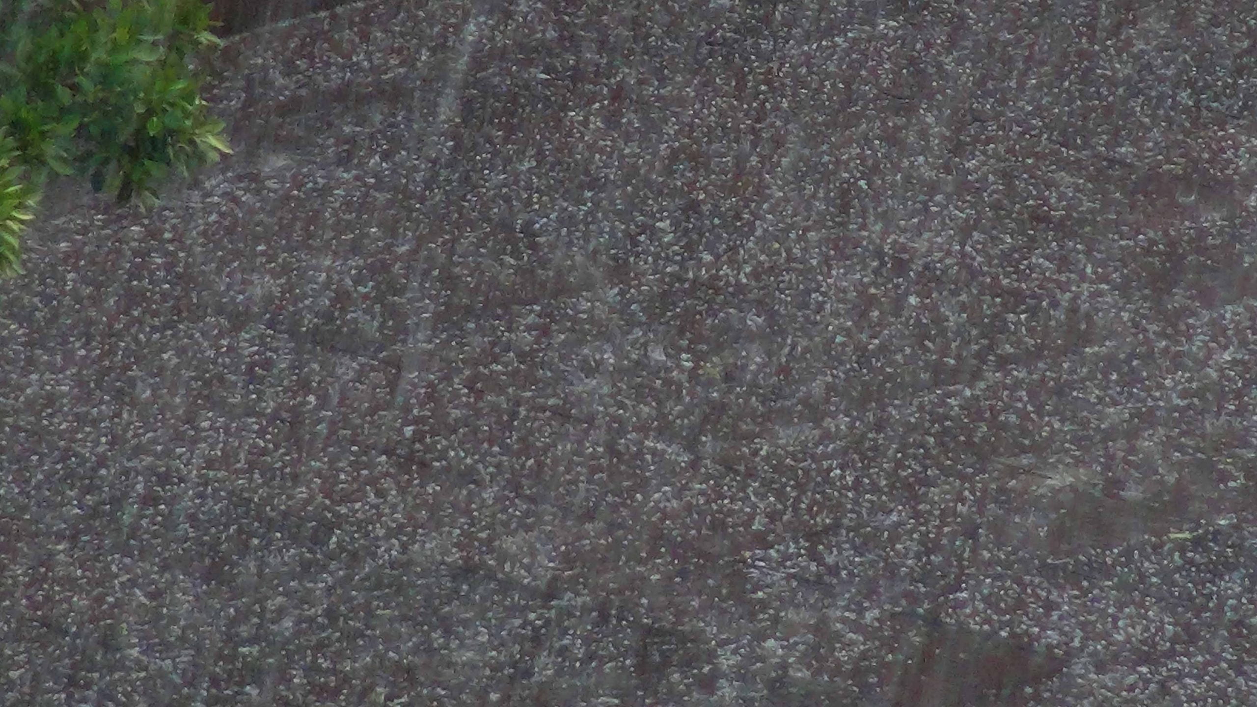 İskenderun’a Dolu Yağdı Kaldırımlar Beyaza Büründü