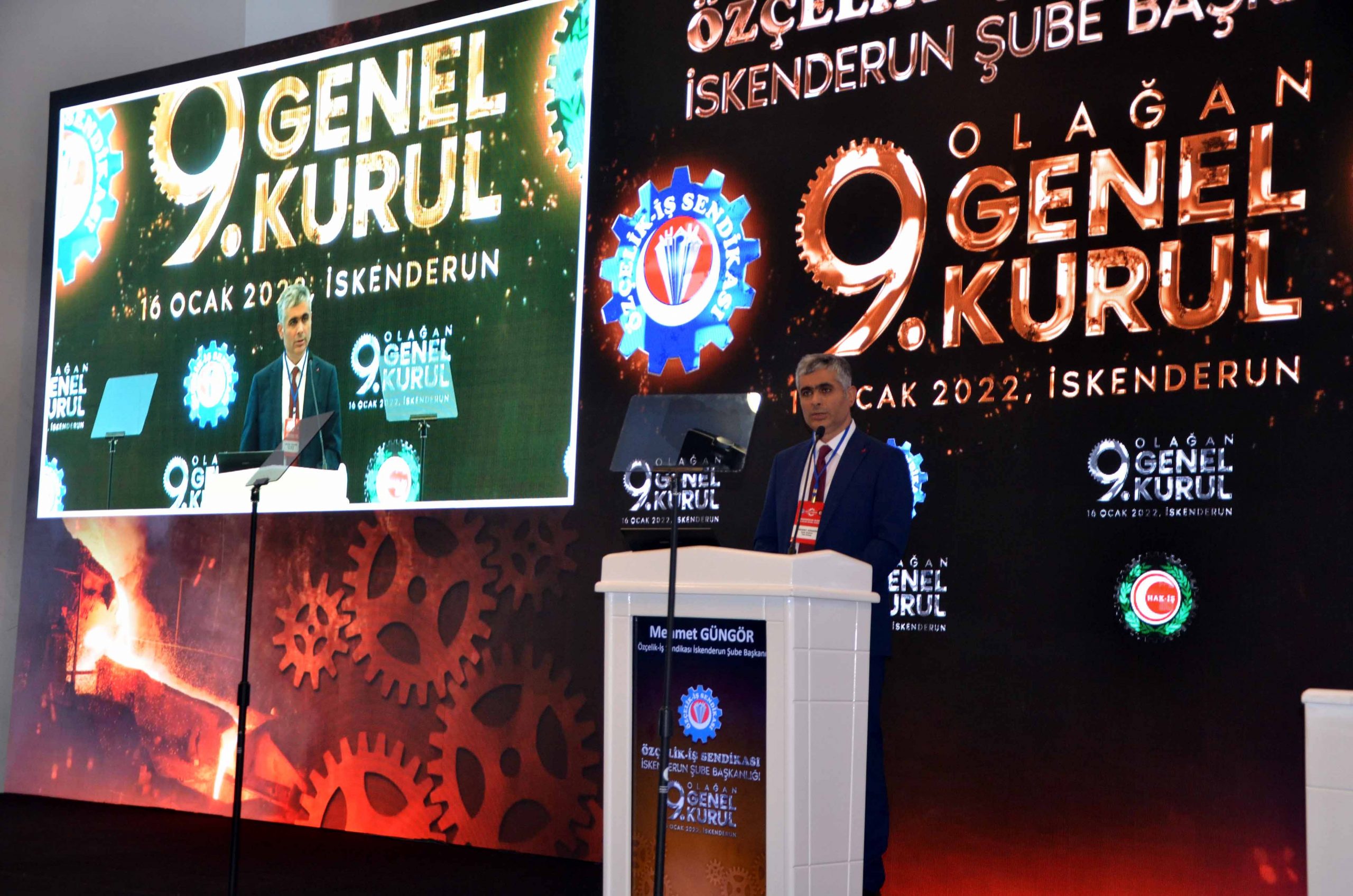 &ldquo;&Ouml;z&ccedil;elik-İş Sendikası İskenderun Şubesi 9. Olağan Genel Kurulu Yoğun Katılımla Ger&ccedil;ekleşti.