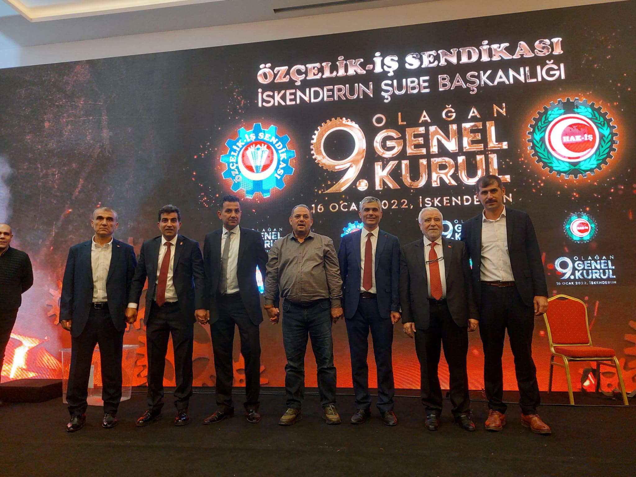 &ldquo;&Ouml;z&ccedil;elik-İş Sendikası İskenderun Şubesi 9. Olağan Genel Kurulu Yoğun Katılımla Ger&ccedil;ekleşti.