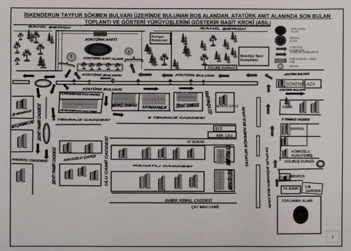 2022 Yılı İskenderun “Toplantı ve Gösteri Yürüyüş Güzergahları” Belirlendi