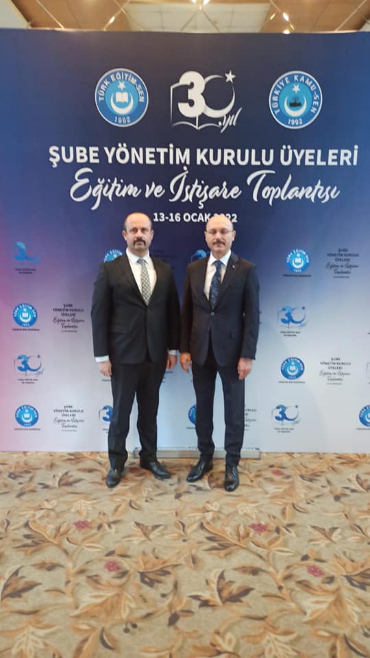 Yavuz Selim Yanık, Türk Eğitim Sen Genel Merkezi tarafından düzenlenen, Şube Yönetim Kurulu Üyeleri Eğitim ve İstişare Toplantısına Katıldı
