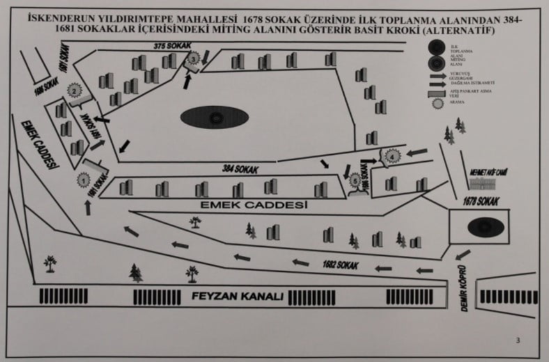 2022 Yılı İskenderun “Toplantı ve G&ouml;steri Y&uuml;r&uuml;y&uuml;ş G&uuml;zergahları” Belirlendi