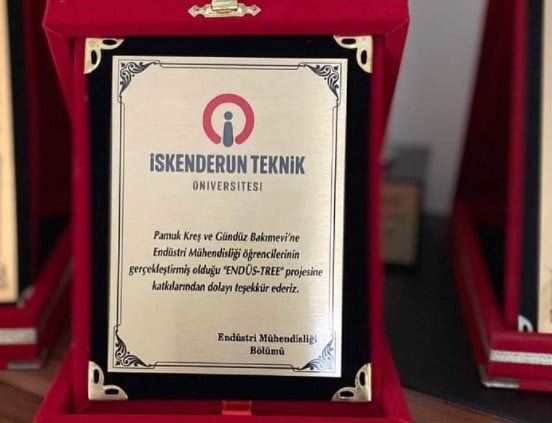 PAMUK KREŞ ve İskenderun Teknik &Uuml;niversitesi END&Uuml;S-TREE Projesinde bir araya geldi