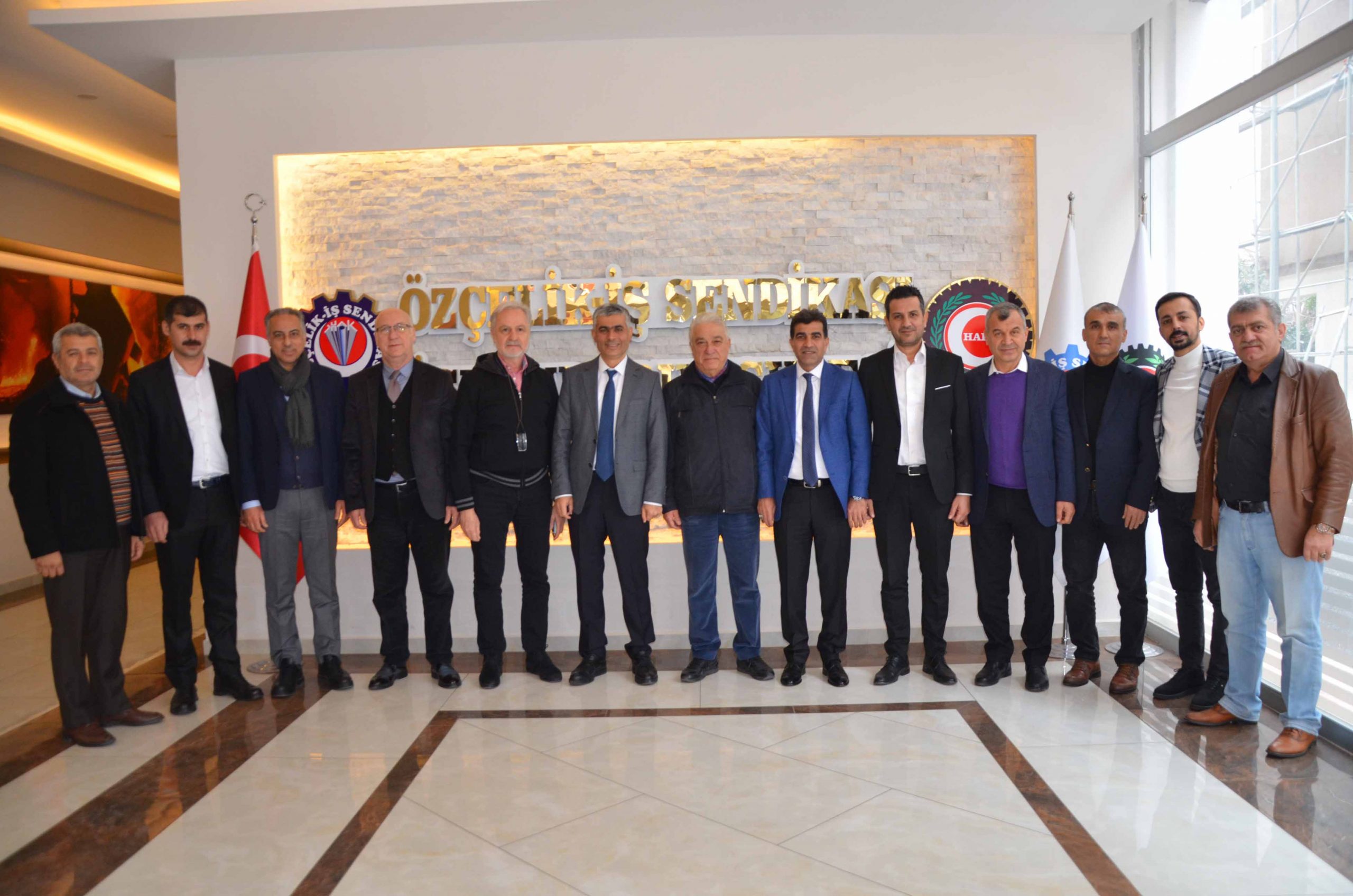 İTSO Y&ouml;netiminden &Ouml;z&ccedil;elik-İş Sendikası İskenderun Şube Y&ouml;netimine Hayırlı Olsun Ziyareti
