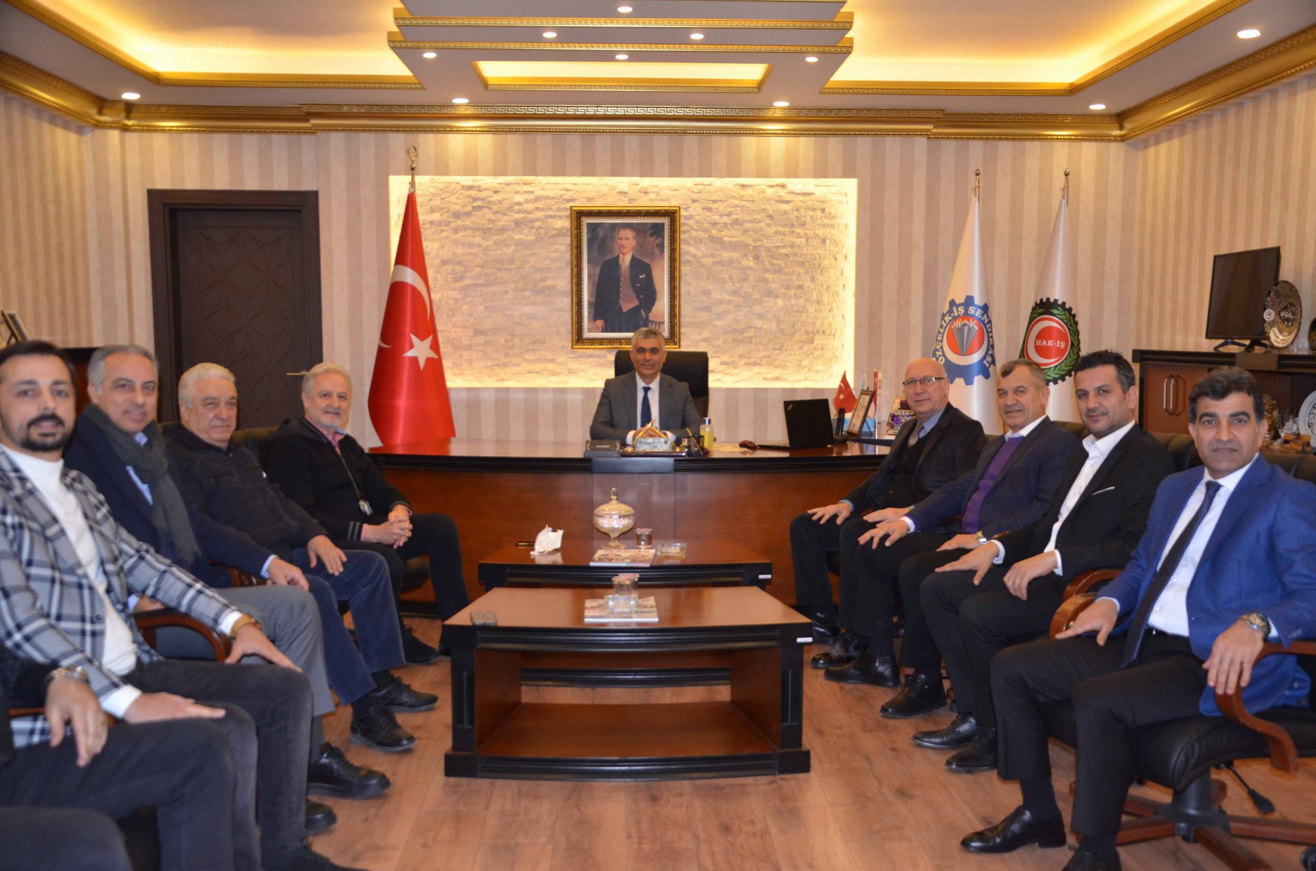 İTSO Y&ouml;netiminden &Ouml;z&ccedil;elik-İş Sendikası İskenderun Şube Y&ouml;netimine Hayırlı Olsun Ziyareti