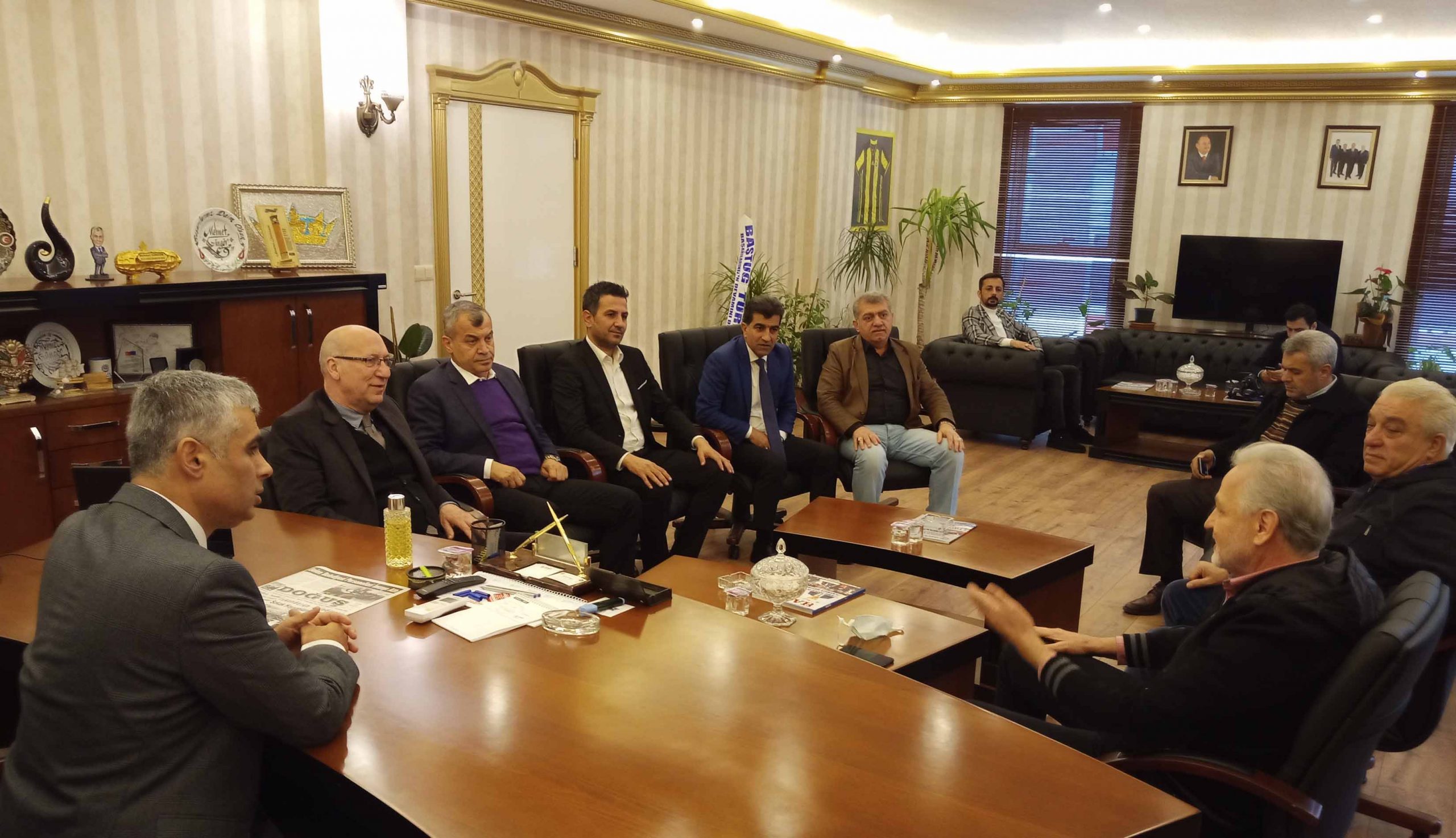 İTSO Y&ouml;netiminden &Ouml;z&ccedil;elik-İş Sendikası İskenderun Şube Y&ouml;netimine Hayırlı Olsun Ziyareti