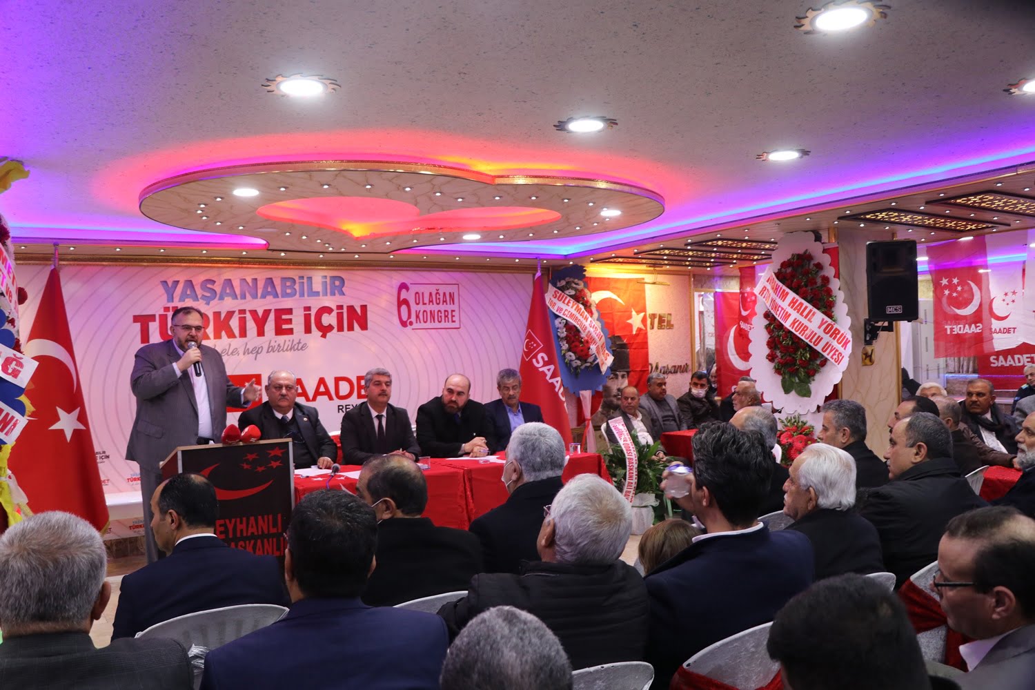 SAADET PARTİSİ REYHANLI KONGRESİ&rsquo;NE YOĞUN İLGİ