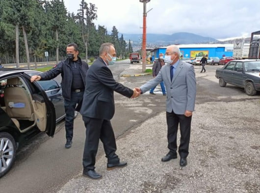 Kaymakam İskender Y&ouml;nden’den İskenderun Şof&ouml;rler Cemiyeti Başkanı Erol Akın’a Ziyaret