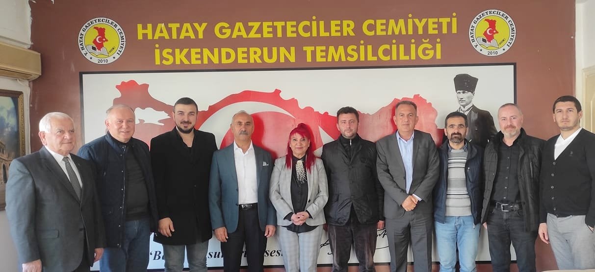NAZIM CULHA’DAN HATAY GAZETECİLER CEMİYETİ İSKENDERUN TEMSİLCİLİĞİ’NE ZİYARET