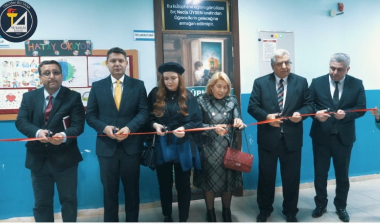 “YÜKSELİŞ KOLEJİ”NDEN KONACIK ORTAOKULUNA  “NECLA ÜYSEN KÜTÜPHANESİ”