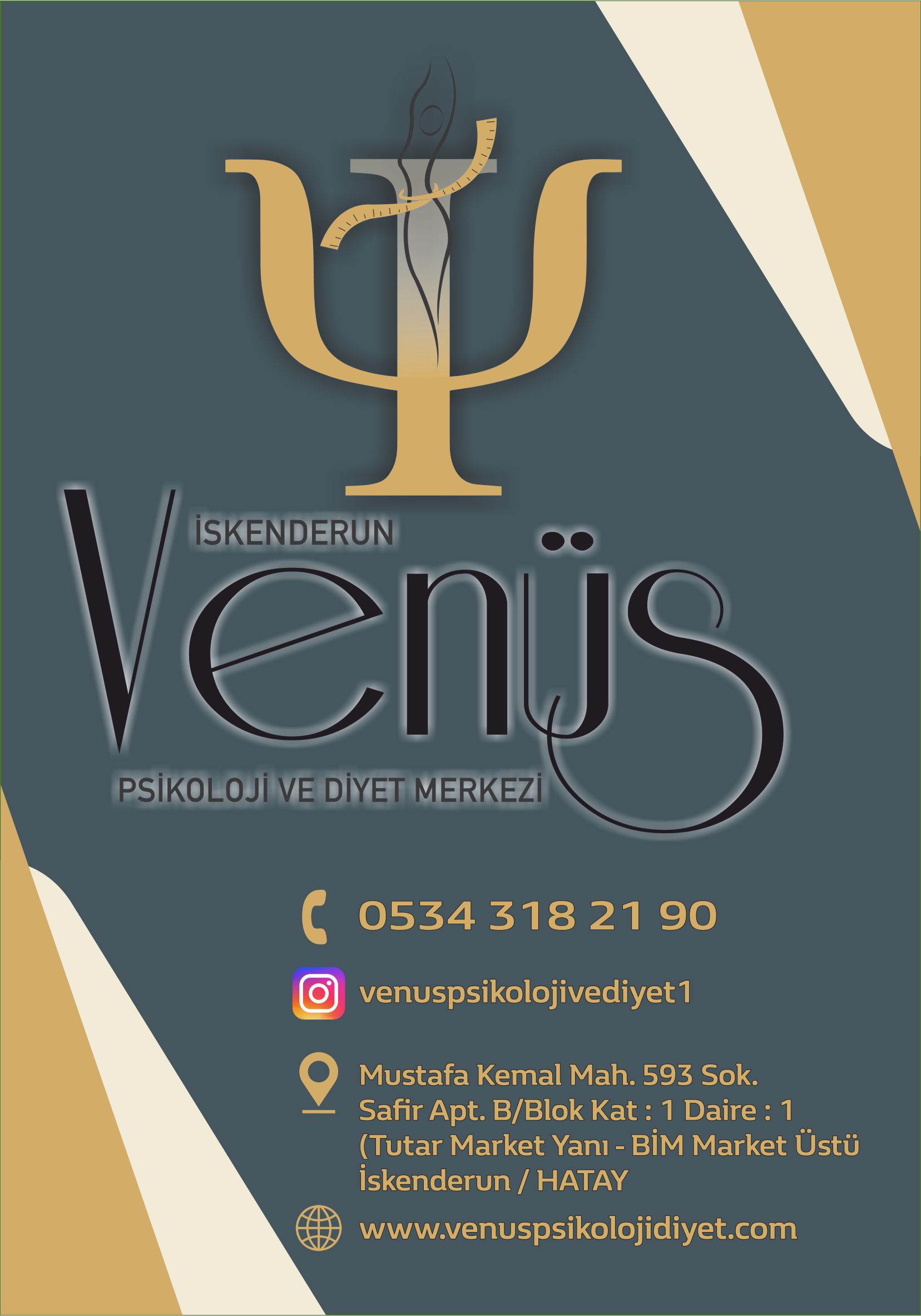 İSKENDERUN VENÜS PSİKOLOJİ VE DİYET MERKEZİ HİZMETE GİRDİ