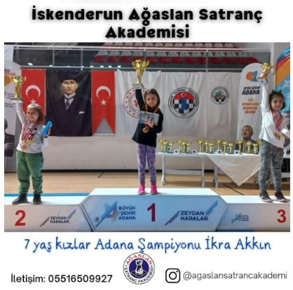 İskenderun Ağaslan Satranç Akademisi 3 İlde Şampiyon Oldu