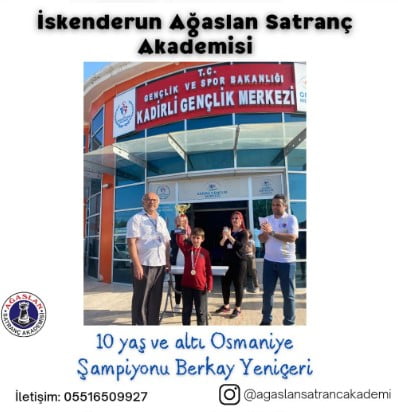 İskenderun Ağaslan Satranç Akademisi 3 İlde Şampiyon Oldu