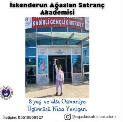 İskenderun Ağaslan Satranç Akademisi 3 İlde Şampiyon Oldu