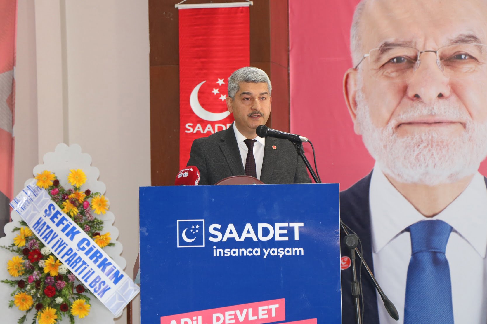 SAADET PARTİSİ HATAY KONGRESİ BÜYÜK BİR KATILIM VE COŞKUYLA GERÇEKLEŞTİ