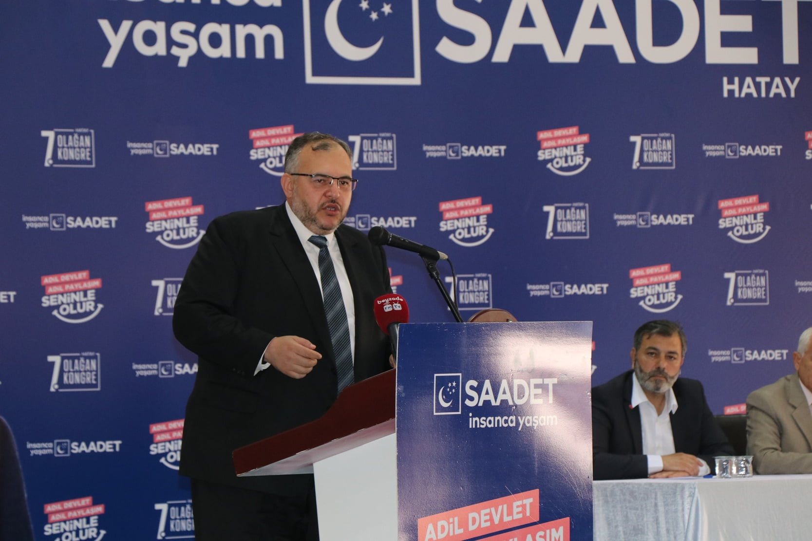 SAADET PARTİSİ HATAY KONGRESİ BÜYÜK BİR KATILIM VE COŞKUYLA GERÇEKLEŞTİ