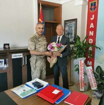 Akdeniz Eczane Teknisyenleri Federasyonu İlçe Jandarma Komutanlığını Ziyaret Etti