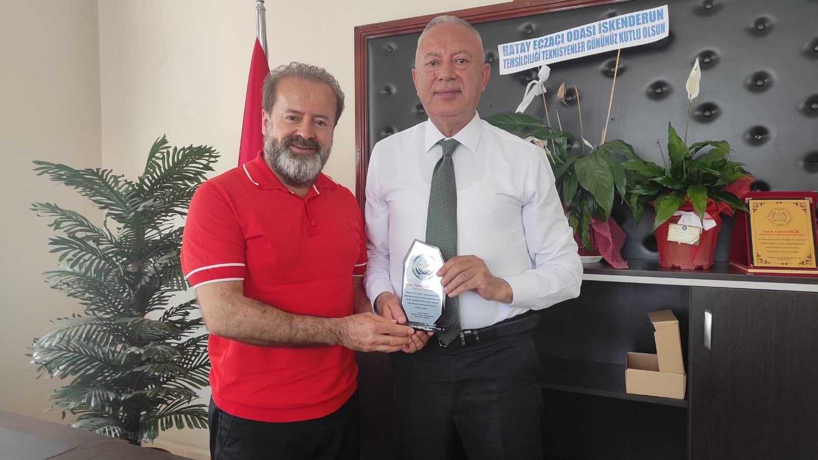 Şahutoğlu’ndan, Akdeniz Federasyon Başkanlığına Seçilen Cemal Çelik’e Hayırlı Olsun Ziyareti