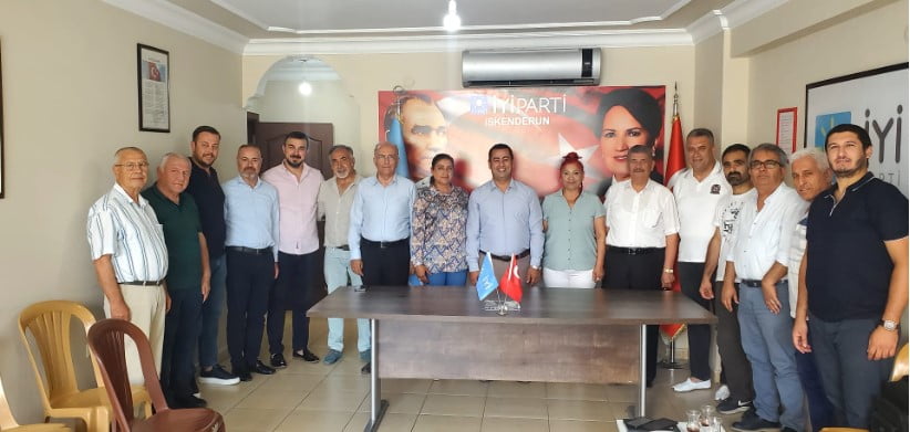 Hatay Gazeteciler Cemiyeti İskenderun Temsilciliğinden İYİ Partisi İskenderun İlçe Başkanlığına ziyaret