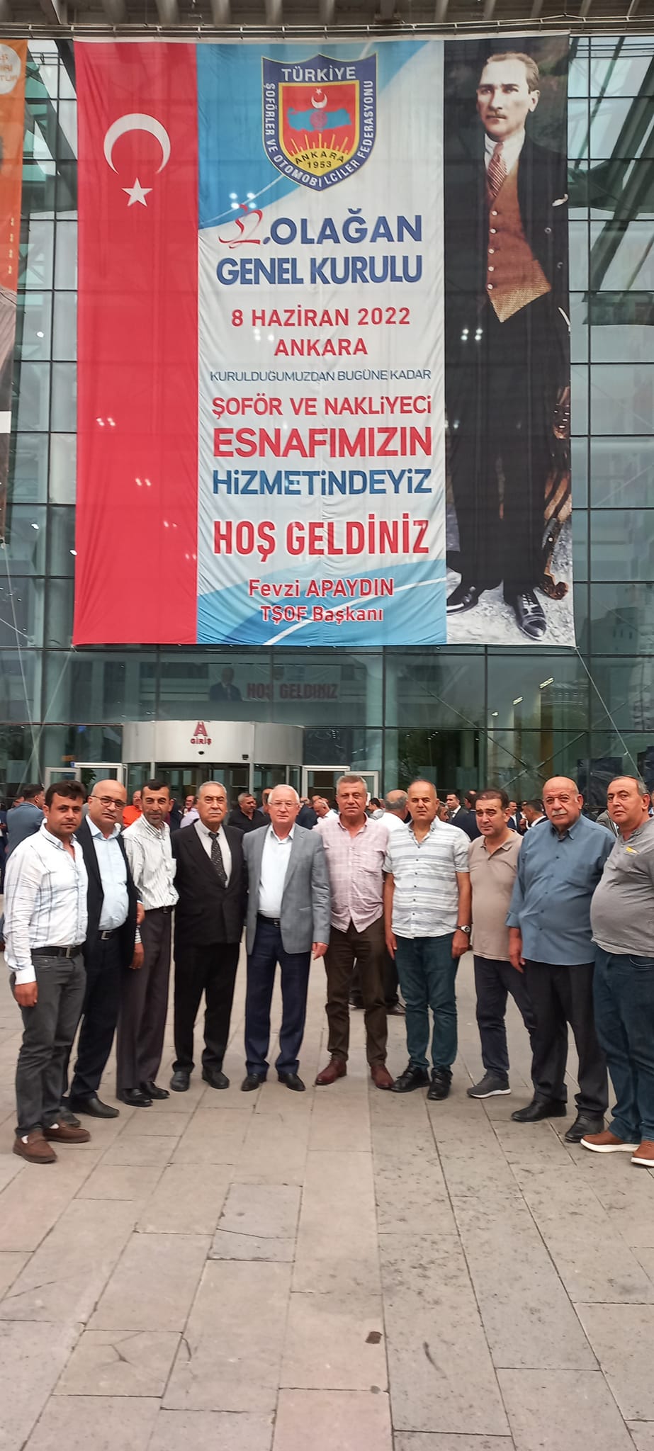 İskenderun Şoförler ve Otomobilciler Odası Yönetimi Türkiye Şoförler federasyonu 32.Olağan Genel Kuruluna Katıldı