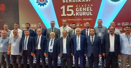 ÖZÇELİK-İŞ SENDİKASINDA ÇELİK YUMRUKLU BAŞKAN YUNUS DEĞİRMENCİ GÜVEN TAZELEDİ
