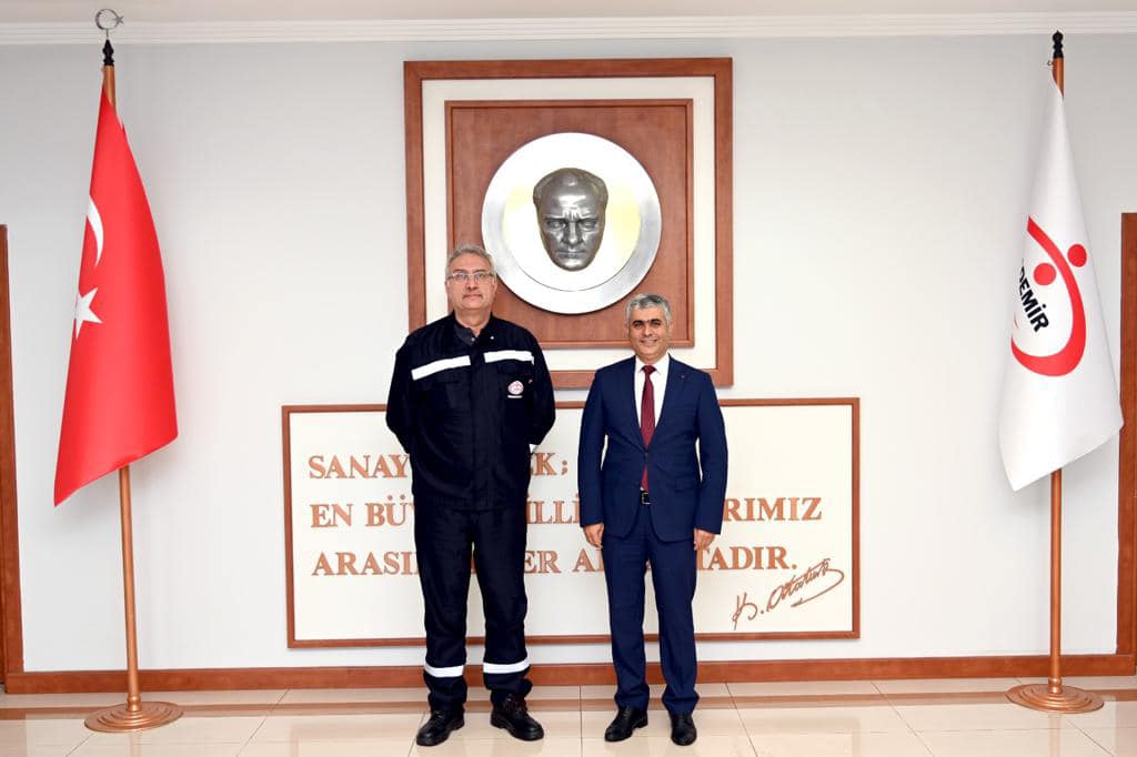 &Ouml;z&ccedil;elik İş Sendikası Y&ouml;netiminden Genel M&uuml;d&uuml;r Oral&rsquo;a &lsquo;Hayırlı Olsun&rsquo; Ziyareti