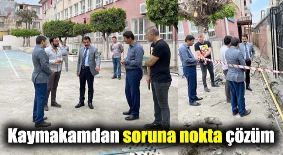 Kaymakamdan soruna nokta &ccedil;&ouml;z&uuml;m