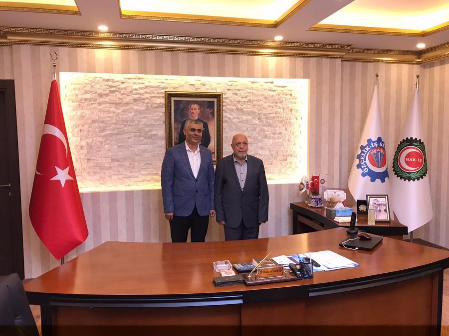ARSLAN’DAN HAK-İŞ HATAY İL BAŞKANLIĞINA ZİYARET&nbsp;