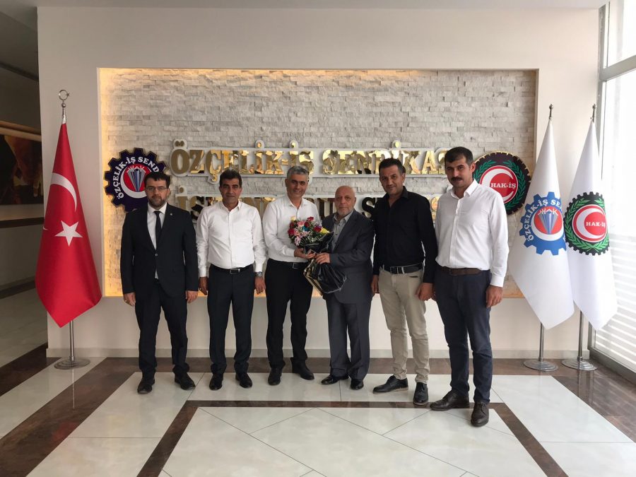ARSLAN’DAN HAK-İŞ HATAY İL BAŞKANLIĞINA ZİYARET&nbsp;
