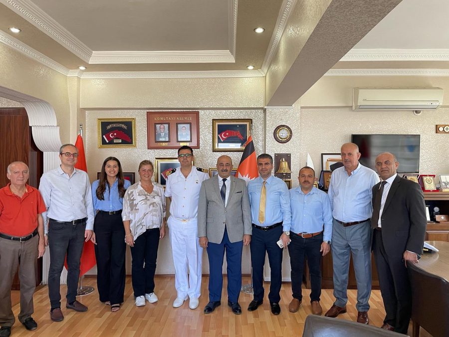 İskenderun Kuyumcular ve Saatçiler Odası yönetiminden Sahil Güvenlik Grup Komutanı&#8217;na ziyaret