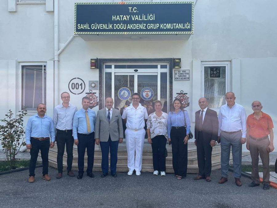 İskenderun Kuyumcular ve Saatçiler Odası yönetiminden Sahil Güvenlik Grup Komutanı&#8217;na ziyaret